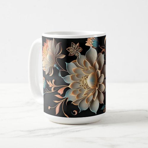 Trendy stylish wood pattern Coffee Mug 