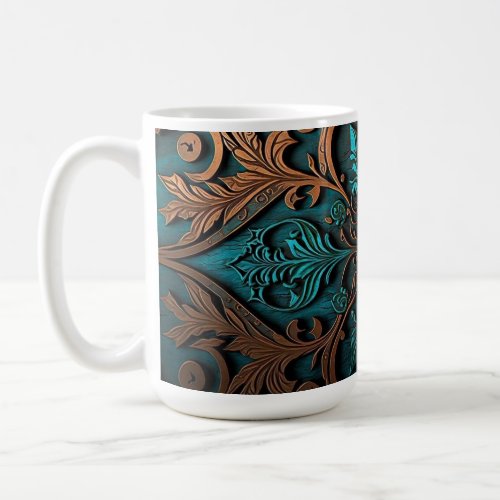 Trendy stylish wood pattern Coffee Mug 