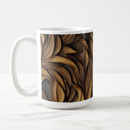 Trendy stylish wood pattern Coffee Mug 