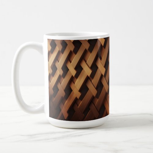 Trendy stylish wood pattern Coffee Mug 