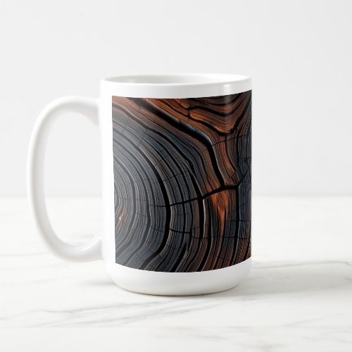 Trendy stylish wood pattern Coffee Mug 