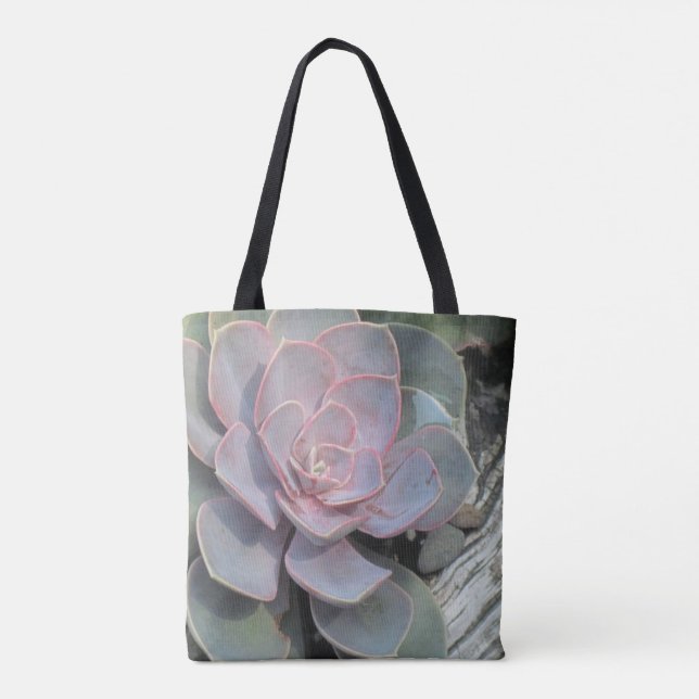 Trendy Succulent Tote Bag (Back)