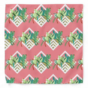 Trendy Succulents & Cactus Terrariums Bandana