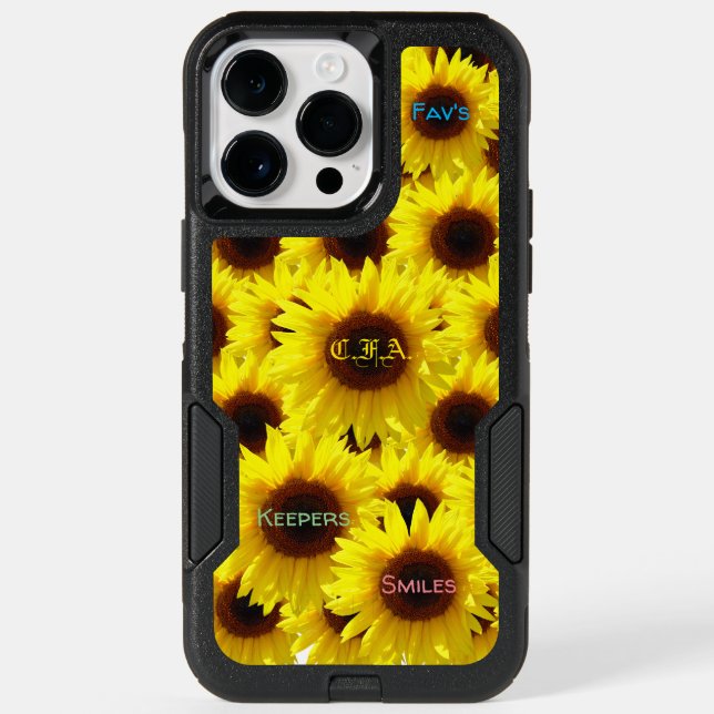 Trendy Sunflower Fun Otterbox iPhone Case (Back)