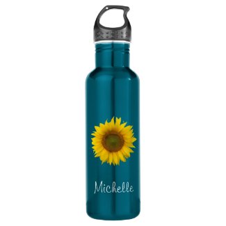 Sunflower Personalized Stainless Steel Water Bottle