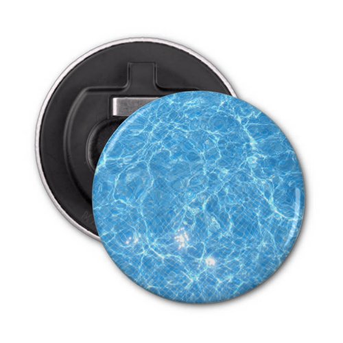 Trendy Swimming Pool Blue Water Blank Template Bottle Opener