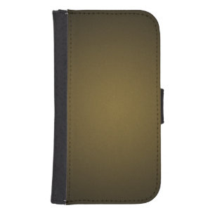 Trendy Tan and Black Grainy Vignette Phone Wallet