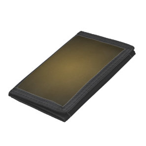 Trendy Tan and Black Grainy Vignette Tri-fold Wallet