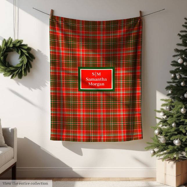 Trendy Tartan Blanket Personalized Christmas Gift (Trendy Tartan Blanket Personalized Christmas Gift)