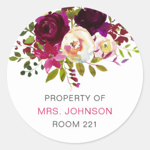 Trendy Teacher classroom library bookplates