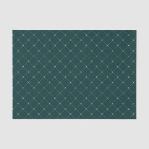 Trendy Teal and Gold Tissue Paper