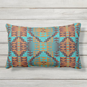 orange lumbar outdoor pillows