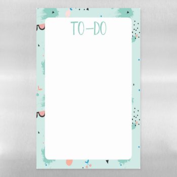 Trendy Teal To Do List Magnetic Dry Erase Sheet by fancypaperie at Zazzle