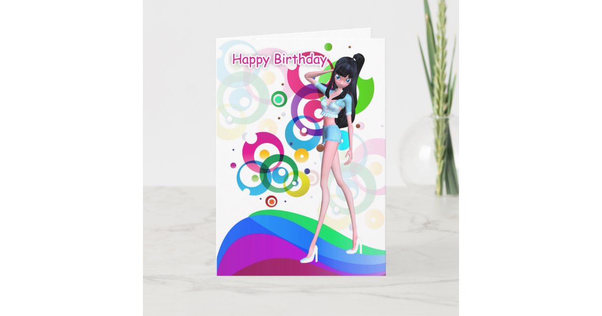 Trendy Teenage Birthday Greeting Card Zazzle Com