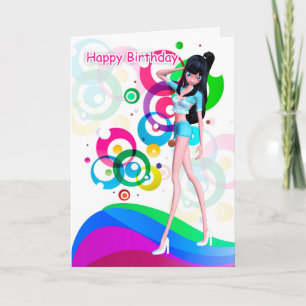 Trendy Teenage Birthday Greeting Card