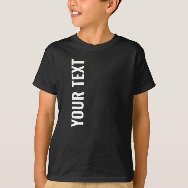 Trendy Template Boys Kids Best Cool Large Big Font T-Shirt (Front)