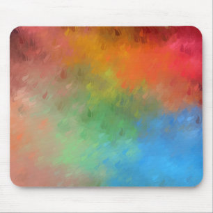 Trendy Template Colorful Abstract Art Elegant Mouse Pad