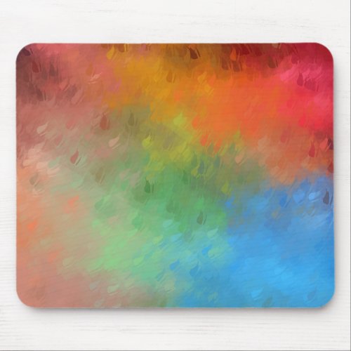 Trendy Template Colorful Abstract Art Elegant Mouse Pad
