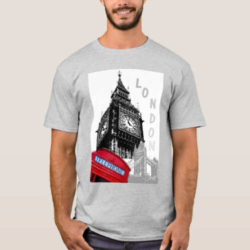 Trendy Template Elegant Modern London Big Ben T_Shirt