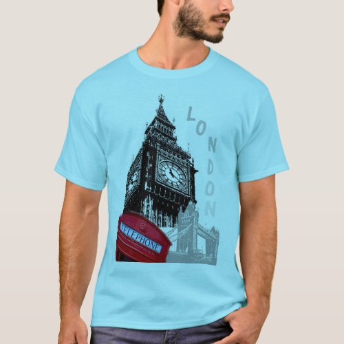 Trendy Template Elegant Modern Pop Art London T_Shirt