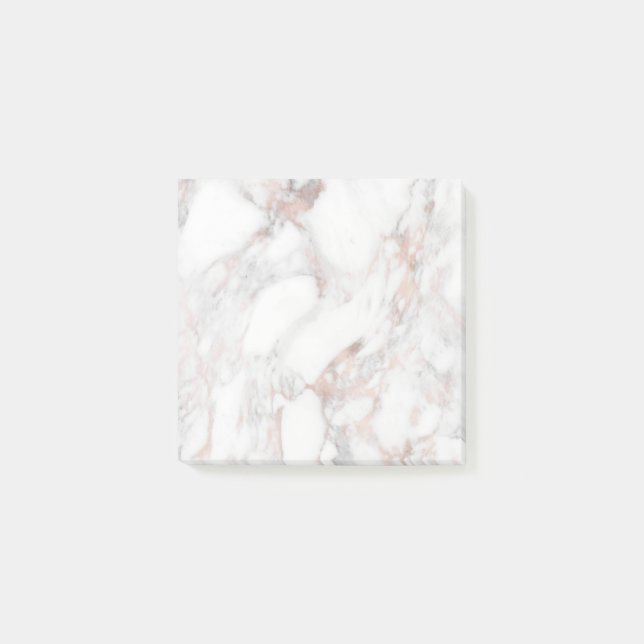 Trendy Template Elegant Rose Marble Background Post-it Notes (Front)