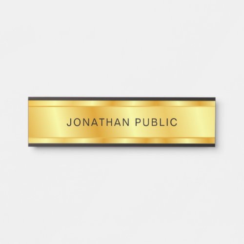 Trendy Template Gold Look Elegant Modern Door Sign