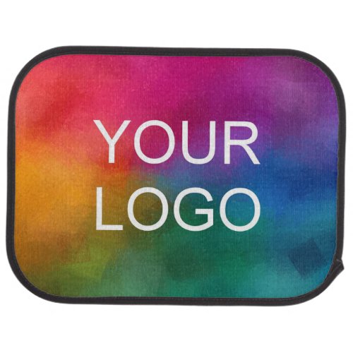 Trendy Template Your Business Logo Here Custom Car Floor Mat