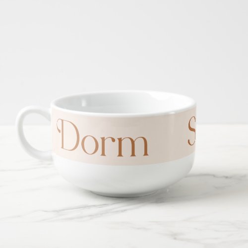Trendy Terracotta Dorm Sweet Dorm Soup Mug