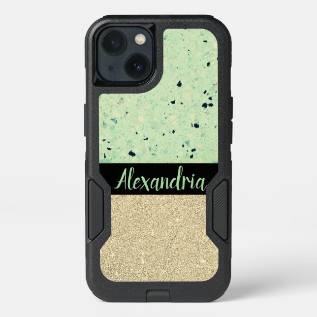 Trendy Terrazzo Sparkly       Otterbox iPhone Case (Back)