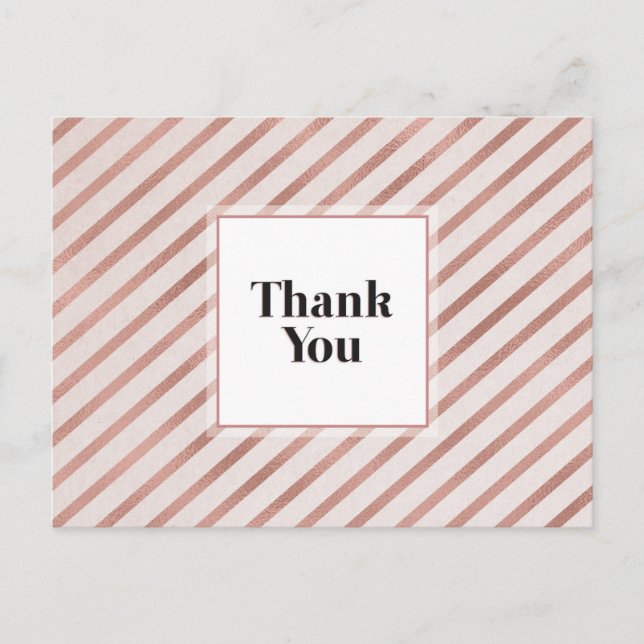 Trendy Thank You Postcard (Front)