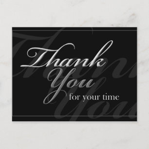 Trendy Thank You Postcard