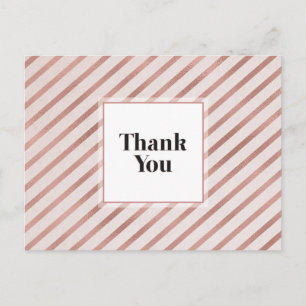 Trendy Thank You Postcard