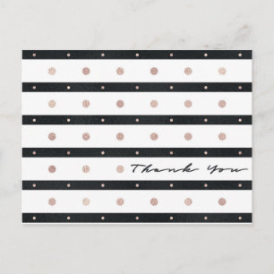 Trendy Thank You Postcard