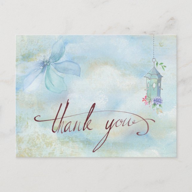 Trendy Thank You Postcard (Front)