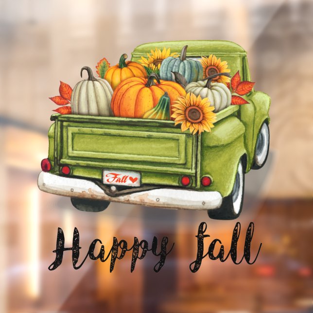 Trendy Thanksgiving Beautiful Autumn Collection Window Cling (Sheet 2)