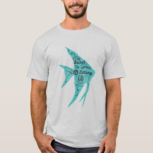Trendy The Secret To Happiness Ash T_shirt
