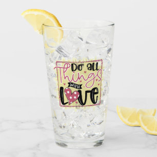 Trendy Things Love Valentines Day Glass