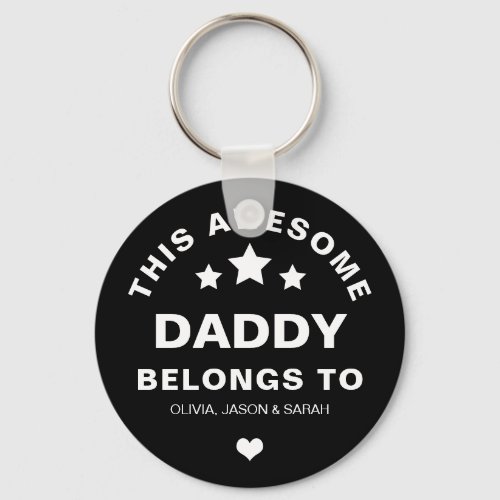 Trendy This Awesome Daddy Belongs to Fathers Day  Keychain