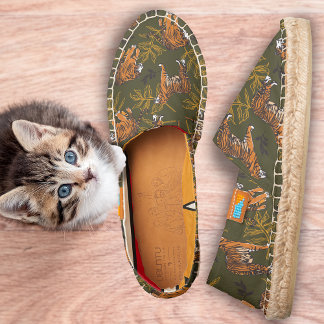 Trendy Tiger Pattern  Espadrilles