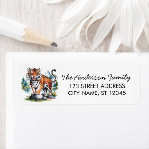 Trendy Tiger Return Address Black  Label