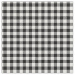 Trendy traditional buffalo plaid black and white  fabric