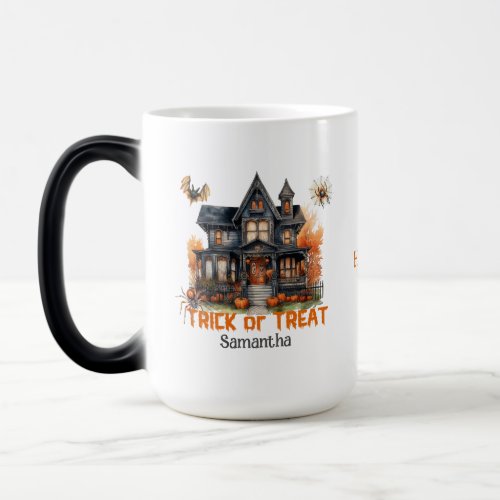 Trendy traditional classic Halloween haunted house Magic Mug