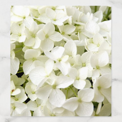 Trendy Traditional Elegant White Hydrangea Wedding Envelope Liner