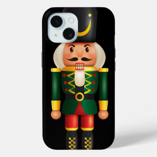 Trendy traditional illustration nutcracker Black iPhone 15 Case