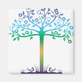 Trendy Tree Design Magnet