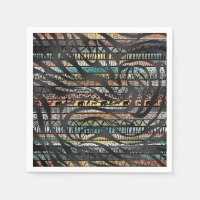 Trendy Tribal African Pattern Zebra Print