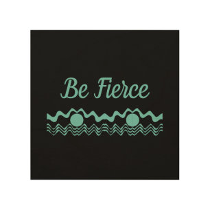 Trendy Tribal Blue and Black Geometric Design Wood Wall Art