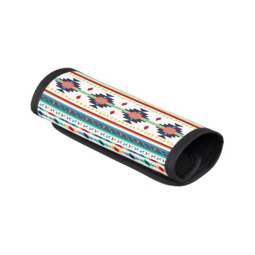 trendy tribal ethnic geometric pattern luggage handle wrap