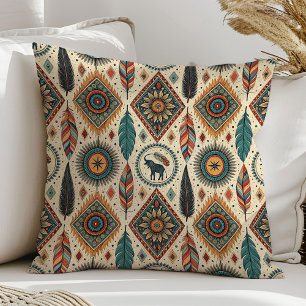 Trendy Tribal Pillow Native Motif for Any Room