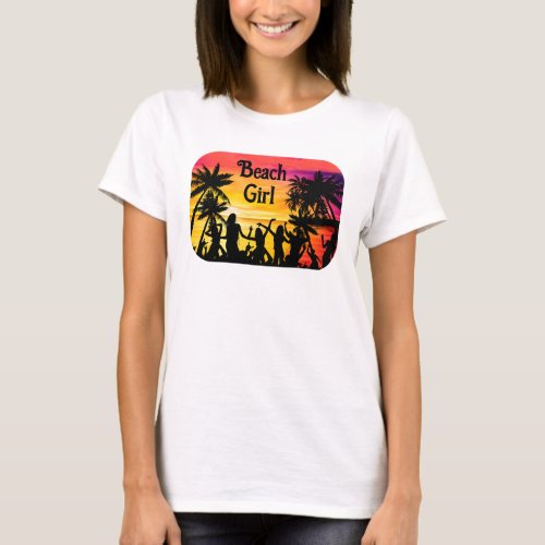 Trendy Tropical Beach Wear  T_Shirt
